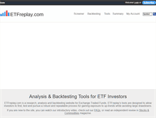 Tablet Screenshot of etfreplay.com